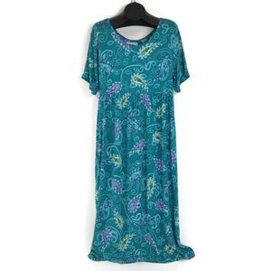 Vintage Diane Von Furstenberg The Color Authority Floral Maxi Dress Women's M/L